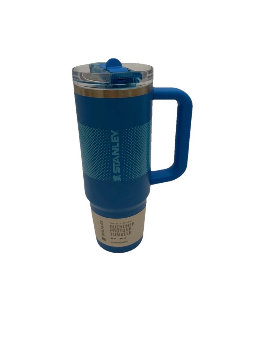 Stanley Blue Quencher Pro Travel Tumbler with Handle